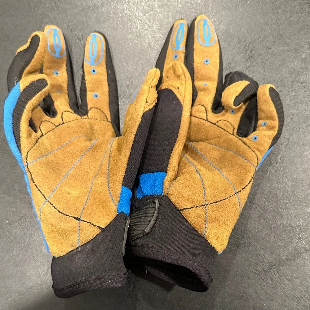 Thor Blue and Black Riding Gloves